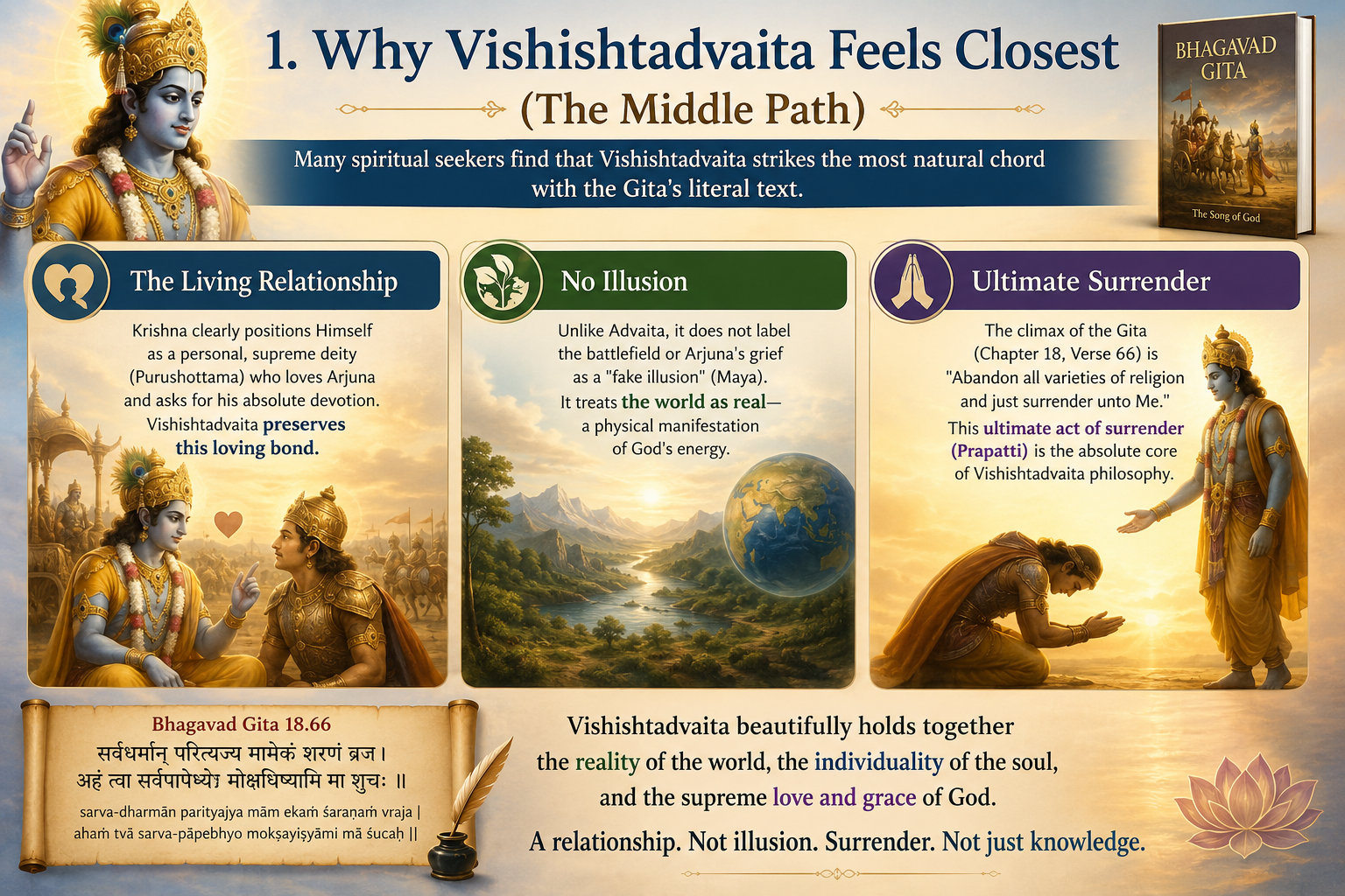 Infographic: Why Vishishtadvaita feels closest to the Bhagavad Gita